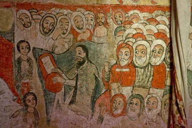 Narga Selassie Christian Church, Island of Dek, Lake Tana, Gondar Region, Ethiopia, Africa